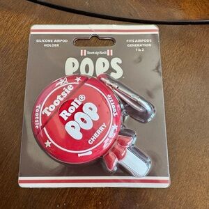 Tootsie Roll POPS- Airpods Case Silicone Cherry Tootsie Roll Pop